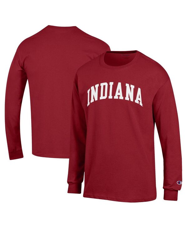 はやりっ子 メンズ トップス ティーシャツ Champion Men\u0027s Crimson Indiana Hoosiers Basic Arch Long Sleeve T-Shirt Crimson クリムゾン