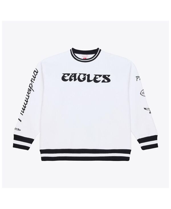 ミッチェル\u0026ネス メンズ アウター パーカー・スウェット プルオーバー フリース Mitchell \u0026 Ness Men\u0027s White Philadelphia Eagles Arctic Fleece Sweatshirt White 白いこと