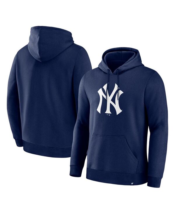 ファナティクス メンズ アウター パーカー・スウェット ロゴタイプ Fanatics Men\u0027s Navy New York Yankees Primary Logo Legacy Hoodie Navy 米国海軍