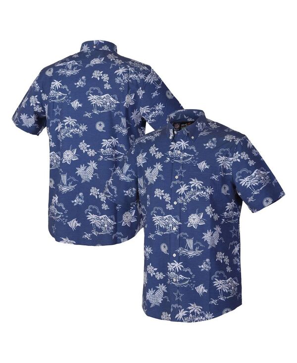 レインスプーナー メンズ トップス プルオーバー 落ちこむ Reyn Spooner Men\u0027s Navy Dallas Cowboys Throwbackekai Performance Button-Down Shirt Navy 米国海軍