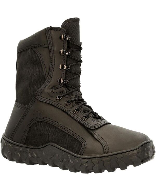 ロッキー メンズ シューズ ブーツ・レインブーツ ROCKY Men's2V 400G Insulated Tactical Military Boot Black ブラック|ReVida 店