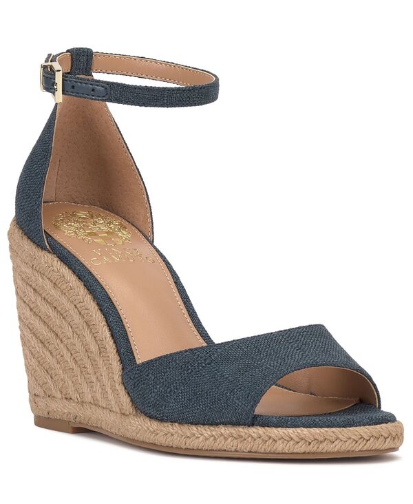 ヴィンスカムート レディース シューズ サンダル Vince Camuto Women\u0027s Felyn Two-Piecespadrille Wedge Sandals Denim Blue ジーンズ