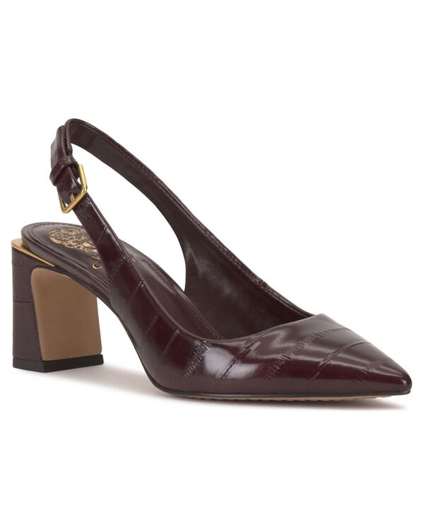ヴィンスカムート レディース シューズ パンプス Vince Camuto Women\u0027s Hamden Slingback Pumps Pomegranate Faux Leather
