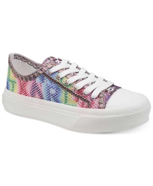 長い巻き毛 ラガーフェルド レディース シューズ スニーカー KARLAGERFELD PARIS Women\u0027s Giddeon Sneakers Multi/White 白いこと