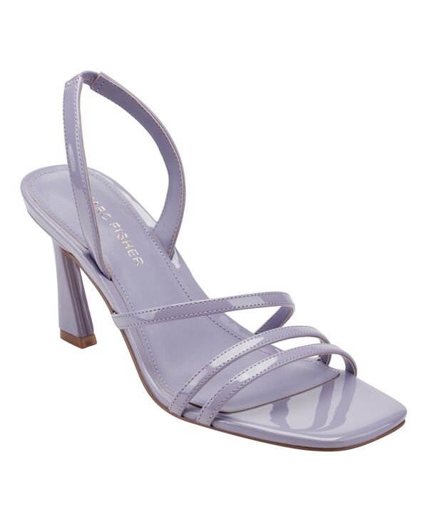 マークフィッシャー レディース シューズ サンダル Marc Fisher Women\u0027s Nalina Strappy Slingback Stiletto Sandals Light Purple Patent パープル