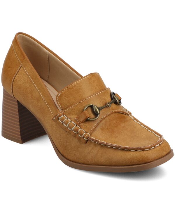 ジュルネ コレクション レディース シューズ パンプス Journee Collection Women's Aisha Square Toe Pumps Tan タン｜ReVida 店 15,315円