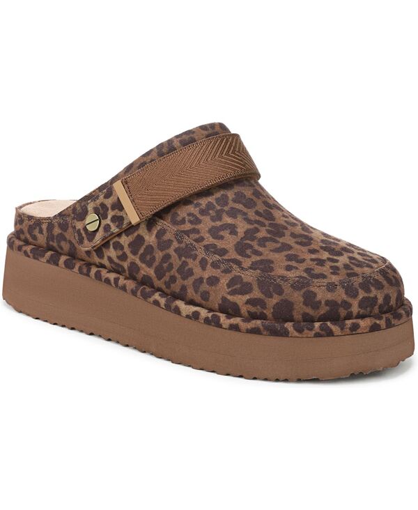 お医者さん・肩かけ レディース シューズ サンダル プラットホーム Dr. Scholl\u0027s Women\u0027s Chill Time Round Toe Platformules Brown/Black Microfiber 黒いこと