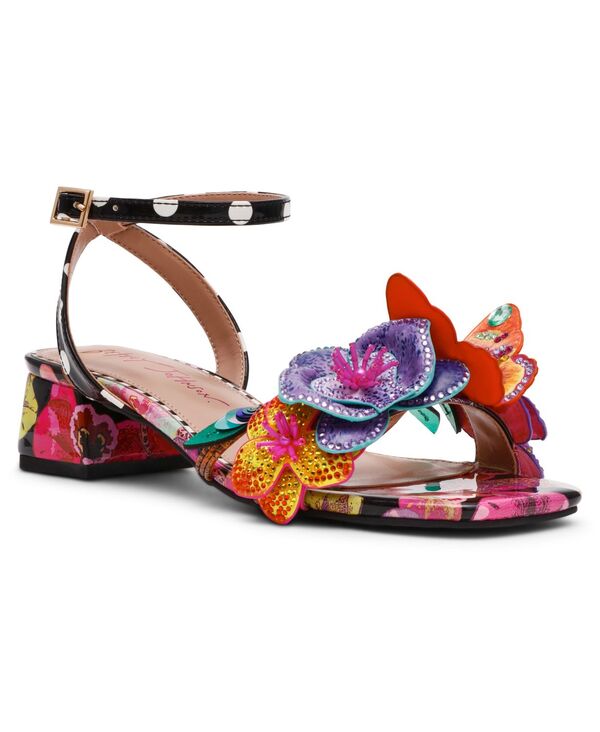 ベッツィジョンソン レディース シューズ サンダル 踵 Betsey Johnson Women\u0027s Maranda Low Block Heel Dressandals Multi マルチ色合い