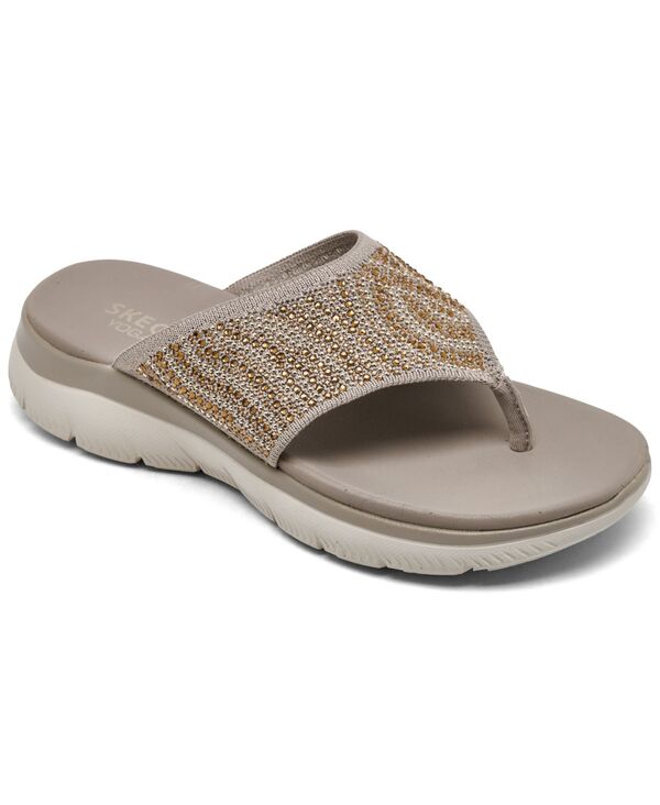 スケッチャーズ レディース シューズ スニーカー サンダル Skechers Women\u0027summitsandal - Unmatched Glow Flip-Flop Sandals from Finish Line Taupe トープ