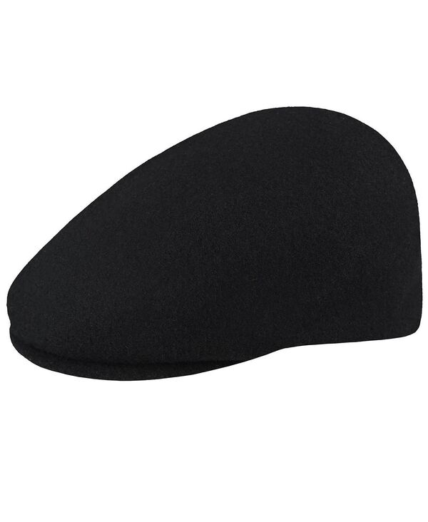 カン決勝点 メンズ 佩び物 かぶり笠 羊毛 旗がしら Kangol Men\u0027s Wool Clery Ivy Caps \u0026 Flat Caps Black 黒いこと
