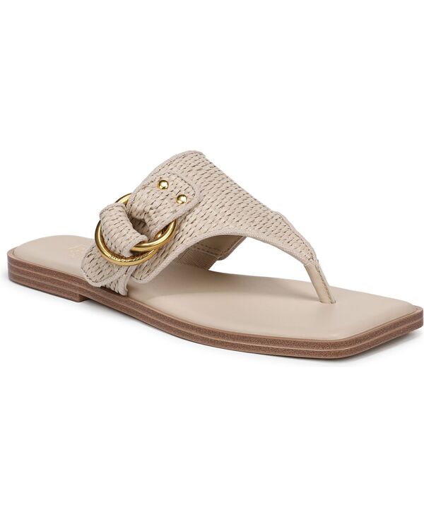 フランコサルト レディース シューズ サンダル Franco Sarto Women\u0027s Mavie Open Toe Thong Sandals Linen White Woven Fabric 白いこと