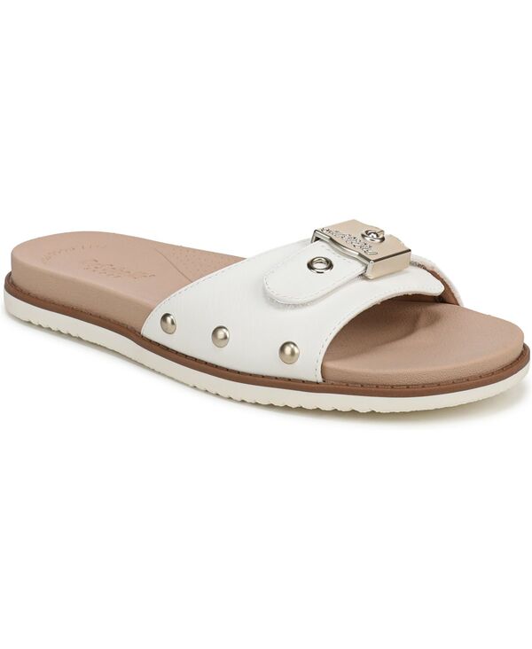 お医者さん・肩かけ レディース シューズ サンダル Dr. Scholl\u0027s Women\u0027soriginal Slide Sandals White Faux Leather 白いこと