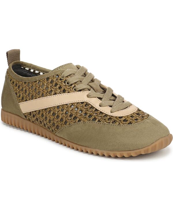 フランコサルト レディース シューズ スニーカー スピード競技 Franco Sarto Women\u0027s Hollis Round Toe Lace-Up Shoes Olive Green Fabric/Microfiber 緑であること