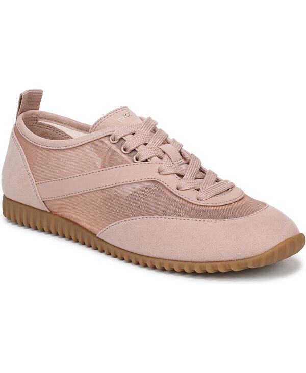 フランコサルト レディース シューズ スニーカー スピード競技 Franco Sarto Women\u0027s Hollis Round Toe Lace-Up Shoes Pink Mesh/Microfiber さくら色