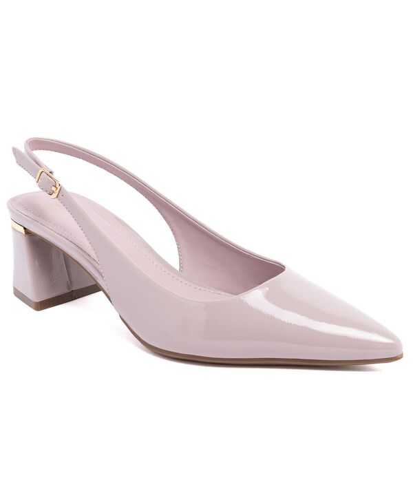ジョーンズニューヨーク レディース シューズ パンプス ヒール Jones New York Women's Fildy Block Heel Slingback Pumps Mauve Crinkle｜ReVida 店