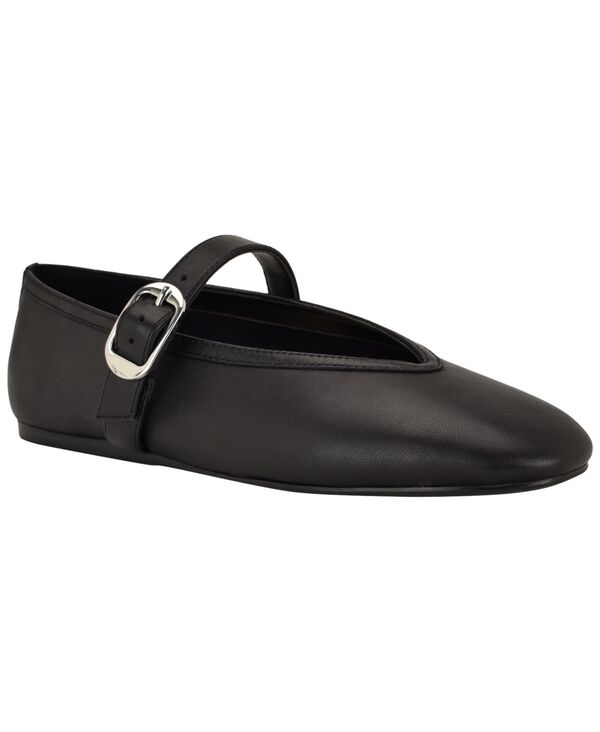 ナインウェスト レディース シューズ パンプス Nine West Women\u0027s Vancee Mary Jane Ballet Flats Black Leather 黒いこと