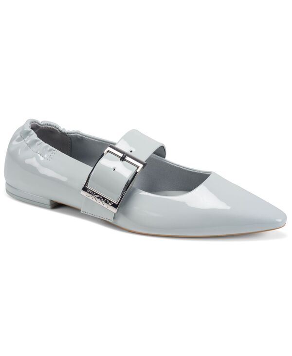 ダナ キャラン ニューヨーク州 レディース シューズ パンプス DKNY Women\u0027s Cormic Buckle Pointed Toe Flatstorm Gray Patent 薄墨色