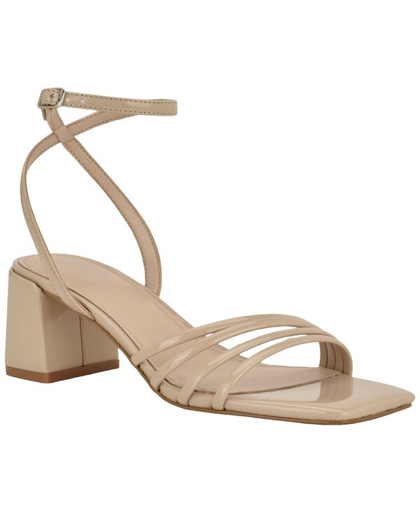 カルバンクライン レディース シューズ サンダル 踵 Calvin Klein Women\u0027s Pazey Strappy Block Heel Dressandals Taupe Patent トープ