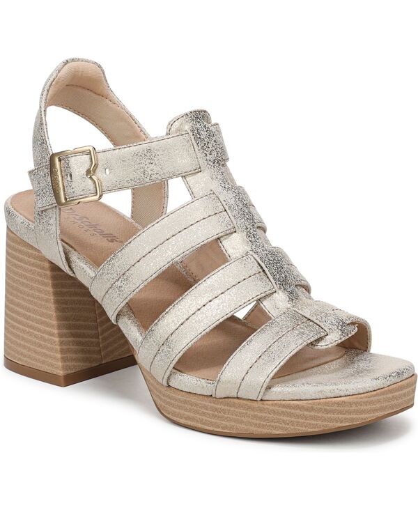 御医者さん・肩かけ レディース シューズ サンダル Dr. Scholl\u0027s Women\u0027s Makayla Strappy Sandals Light Gold Faux Leather ゴールド
