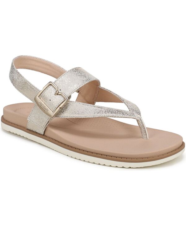 お医者さん・肩かけ レディース シューズ サンダル Dr. Scholl\u0027s Women\u0027so Chill Thong Sandals Light Gold Faux Leather ゴールド
