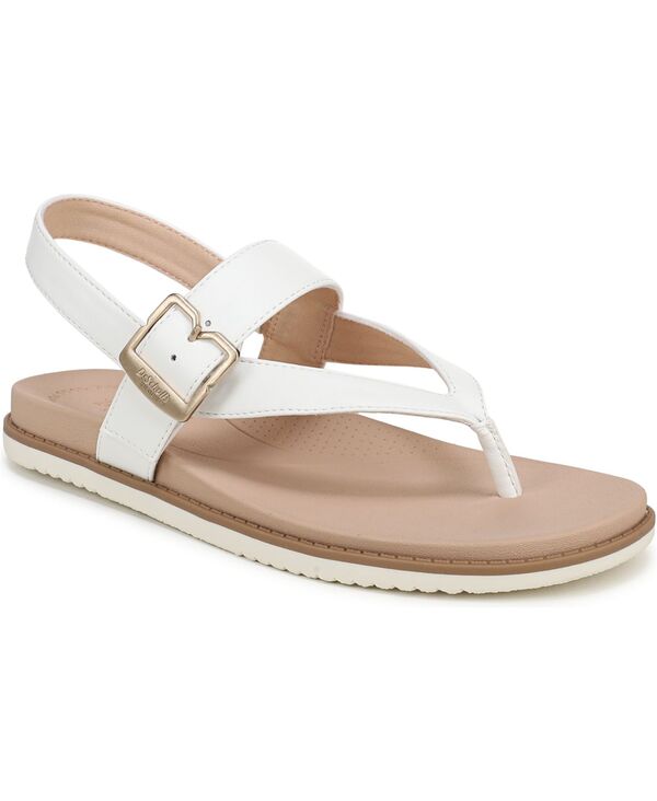 お医者さん・肩かけ レディース シューズ サンダル Dr. Scholl\u0027s Women\u0027so Chill Thong Sandals White Faux Leather 白いこと