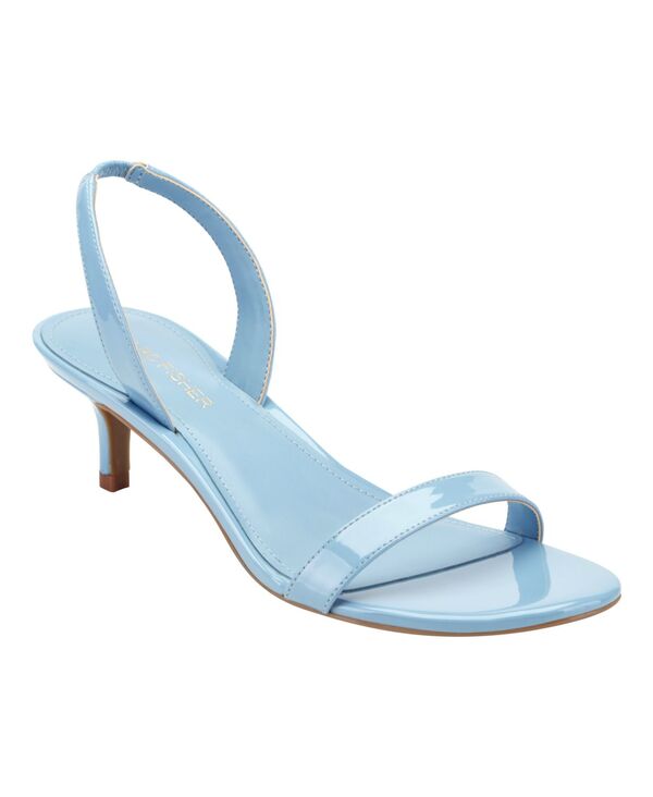 マークフィッシャー レディース シューズ サンダル 踵 Marc Fisher Women\u0027salla Slingbackitten Heel Dressandals Light Blue Patent 青碧
