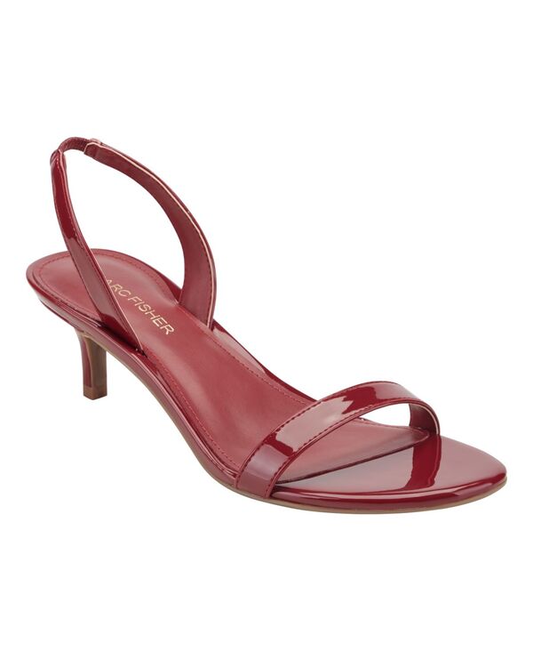 マークフィッシャー レディース シューズ サンダル ヒール Marc Fisher Women'salla Slingbackitten Heel Dressandals Red Patent レッド｜ReVida 店