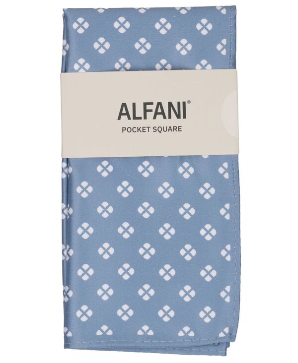 アルファニ メンズ 付属物 タイ Alfani Men\u0027s Welton Geometric Pattern Pocket Square Slate Blue スレート