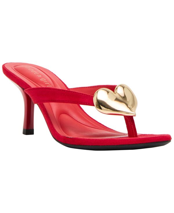 マッデンガール レディース シューズ サンダル 踵 Madden Girl Women\u0027s Heartbeat Embellished High-Heel Thong Sandals Red 赤いこと