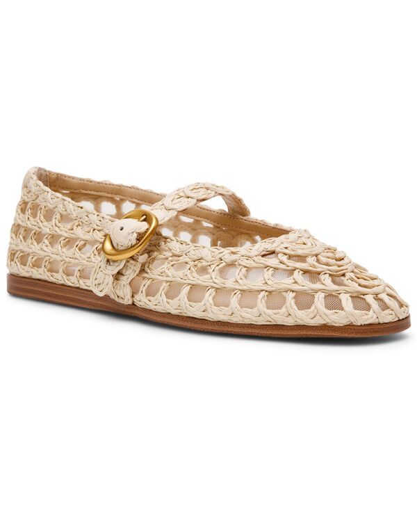 スティーブ マデン レディース シューズ パンプス Steve Madden Women\u0027s Melody Raffia Mary Jane Flats Natural Raffia