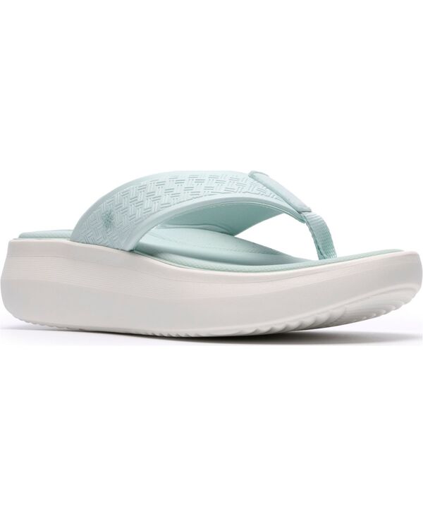 クラークス レディース シューズ サンダル Clarks Women\u0027solevana Post Round Toe Sandalseafoam Green 緑であること