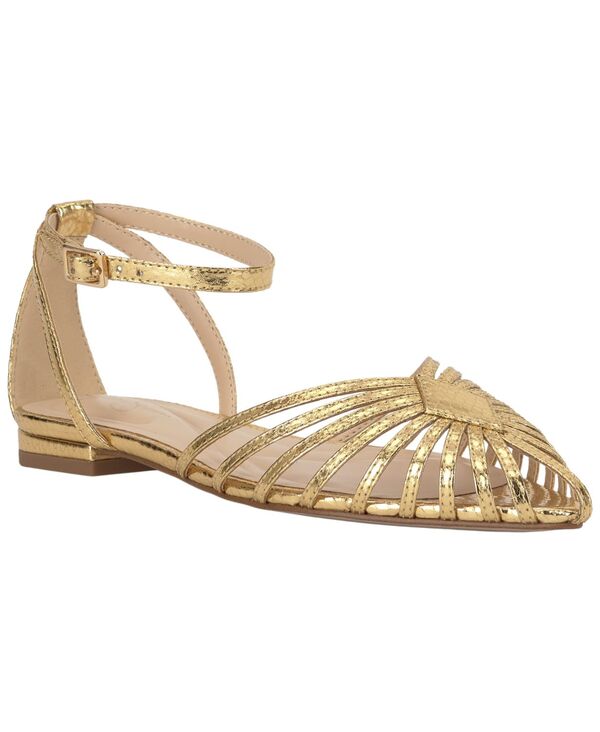 ジェシカシンプソン レディース シューズ サンダル Jessica Simpson Women\u0027s Eulean Huarache Pointed Toe Flat Sandals Gold Metallic Snake ゴールド