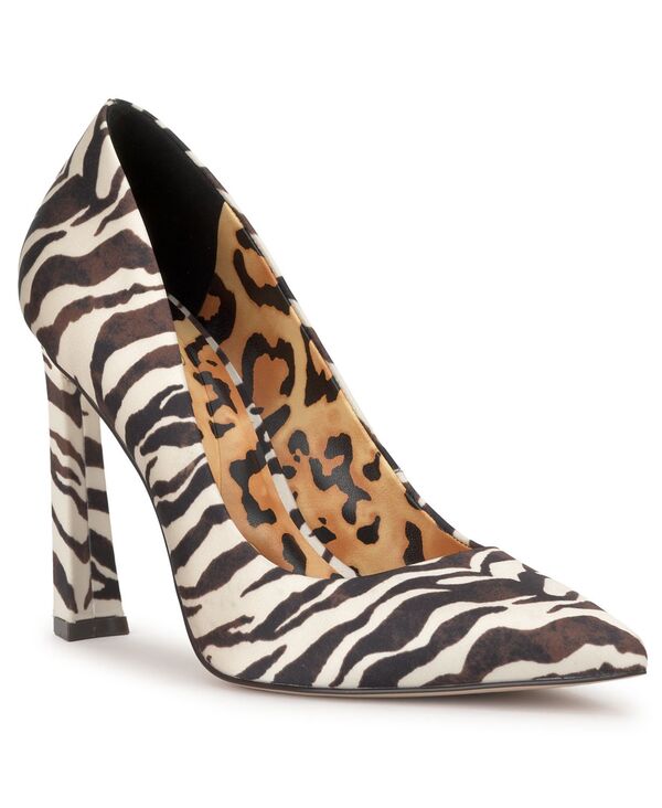 ジェシカシンプソン レディース シューズ パンプス 踵 Jessica Simpson Women\u0027s Omissia Sculpted Heel Pumps Natural/Black Safari Zebra 黒いこと