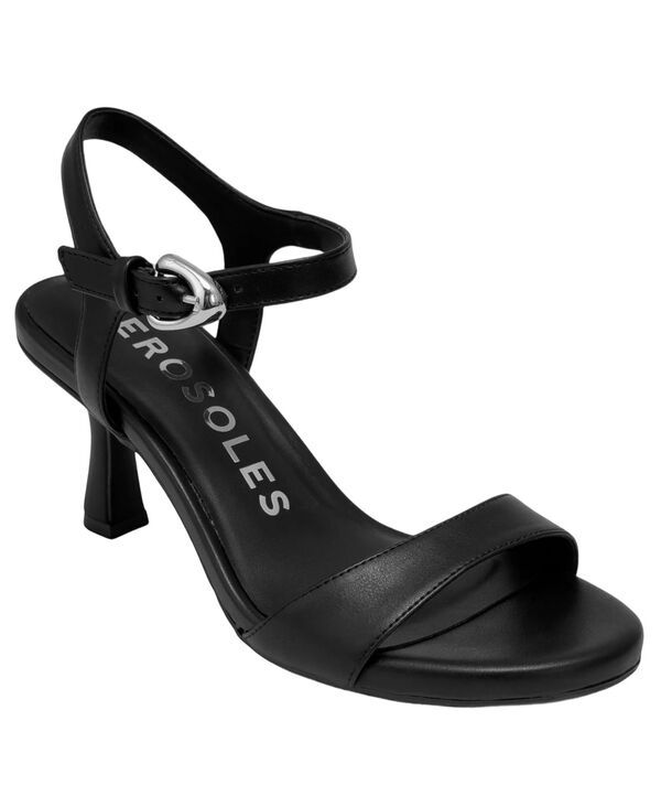 エアロソールズ レディース シューズ サンダル Aerosoles Women\u0027s Divia Open Toe Dressandals Black 黒いこと