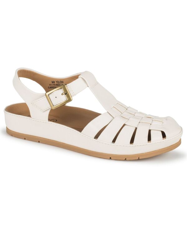 ベアトラップス レディース シューズ サンダル Baretraps Women\u0027s Welsy Round Toe Fisherman Sandals Cream 皮膚軟化剤