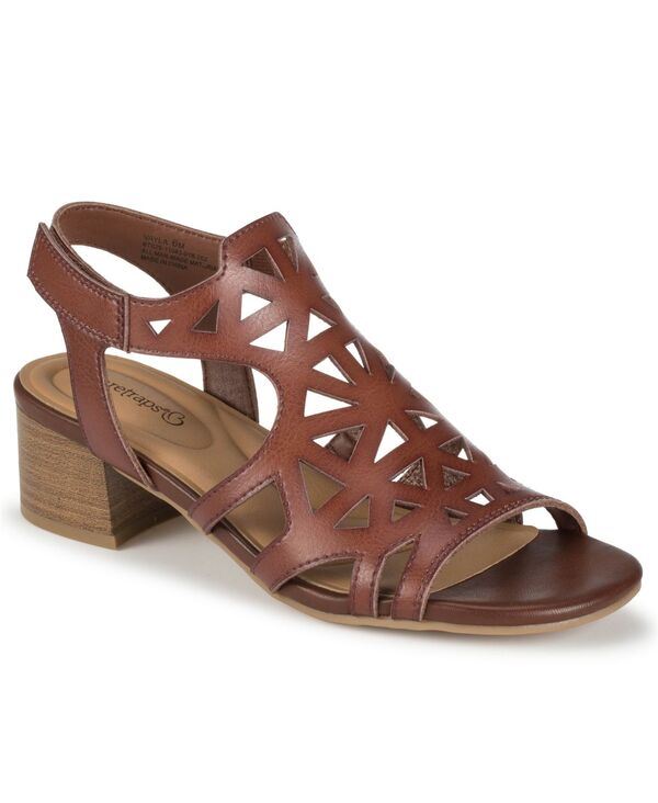 ベアトラップス レディース シューズ サンダル Baretraps Women\u0027s Vayla Round Toe Sandals Brush Brown 赤銅色
