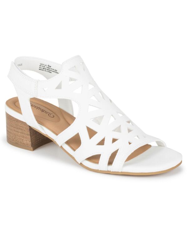 ベアトラップス レディース シューズ サンダル Baretraps Women's Vayla Round Toe Sandals White ホワイト|ReVida 店