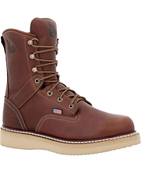 ジョージブーツ メンズ シューズ ブーツ・レインブーツ GEORGIA BOOT Men\u0027s USA-Made SPR Wedge Work Boot Barracuda gold ゴールド