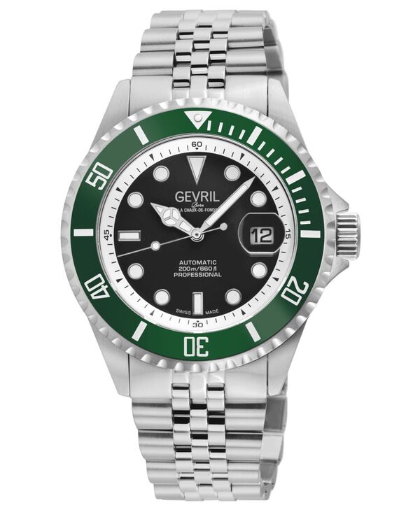 ジェビル メンズ アクセサリー 腕時計 Gevril Men's Wall Street Swiss Automatic Bracelet Watch No Color|ReVida 店