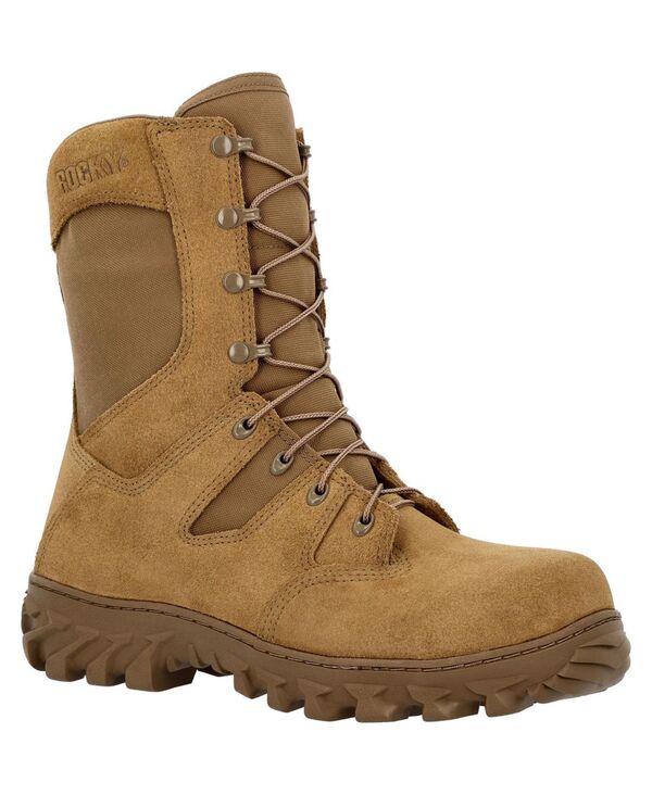 ロッキー メンズ シューズ ブーツ・レインブーツ ROCKY Men\u0027s2V Predator Composite Toe 400g Insulated Military Boot Coyote brown 赤銅色