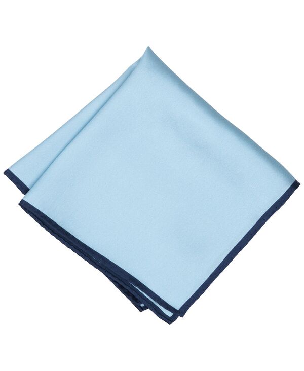 アルファニ メンズ 佩び物 タイ 絹地 Alfani Men\u0027silk Solid Rolled Border Pocket Square Blue 青色