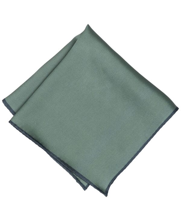 アルファニ メンズ 佩び物 タイ 絹地 Alfani Men\u0027silk Solid Rolled Border Pocket Square Olive オリーブ