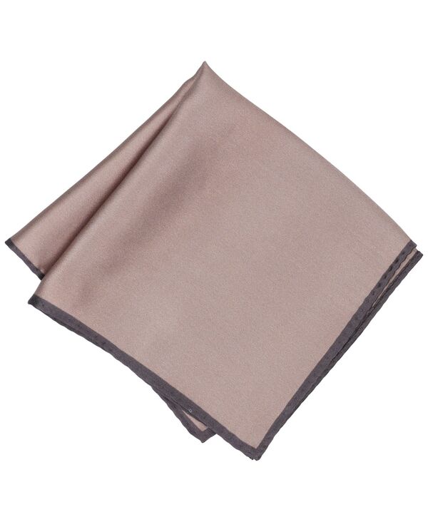 アルファニ メンズ 佩び物 タイ 絹地 Alfani Men\u0027silk Solid Rolled Border Pocket Square Taupe トープ