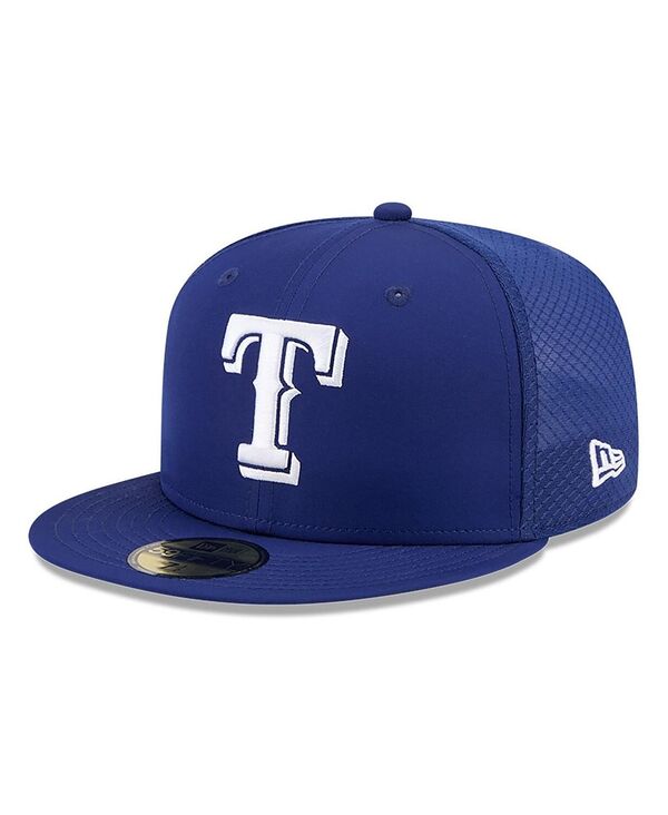 ニュー内鰓 メンズ 添え物 かぶり笠 New Era Men\u0027s Royal Texas Rangers 2026 Batting Practice 59FIFTY Fitted Hat Royal