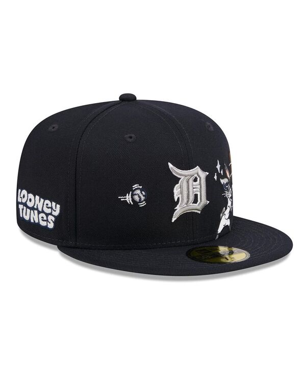 ニュー内鰓 メンズ 付属物 鳥打ち帽 New Era Men\u0027s Navy Detroitigers Looney Tunes Bugs Bunny 59FIFTY Fitted Hat Navy 米国海軍