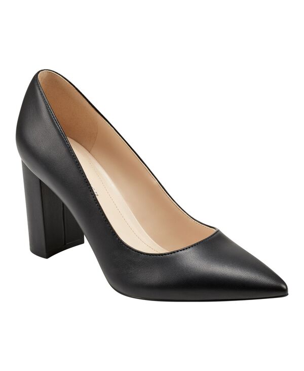 マークフィッシャー レディース シューズ パンプス 踵 Marc Fisher Women\u0027s Viviene High Block Heel Pumps Black Nappa 黒いこと