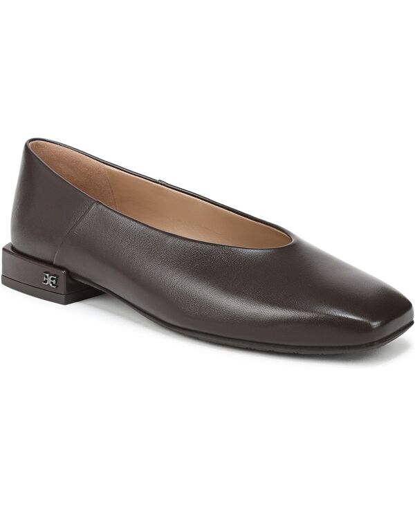 サムエデルマン レディース シューズ スリッポン・ローファー Sam Edelman Women\u0027s Kasey Ballerina Slip-On Flats Cafe Noir Leather
