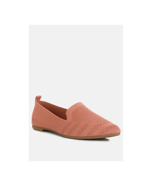 ロンドンラグ レディース シューズ パンプス 編み物 London Rag Womens Akili Knitextile Solid Flats Pinknit サクラ色
