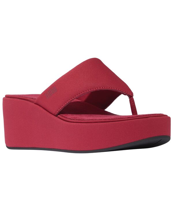 填まるフロップ レディース シューズ サンダル FitFlop Women\u0027s PlatFForms Wedge Toe-Post Sandals Burnt Berry