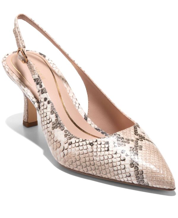 電話を掛けるハーン レディース シューズ パンプス Cole Haan Women\u0027s Hansell Slingback Pumps Mojave Snake Print Leather